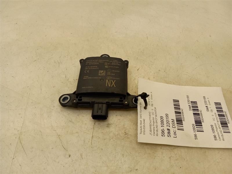 18 19 LEXUS NX300 REAR PASSENGER RIGHT BLIND SPOT MODULE