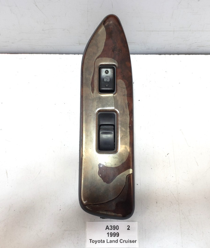✅ 98-02 OEM Toyota Land Cruiser J100 Front Right Door Window Switch Trim Wood*