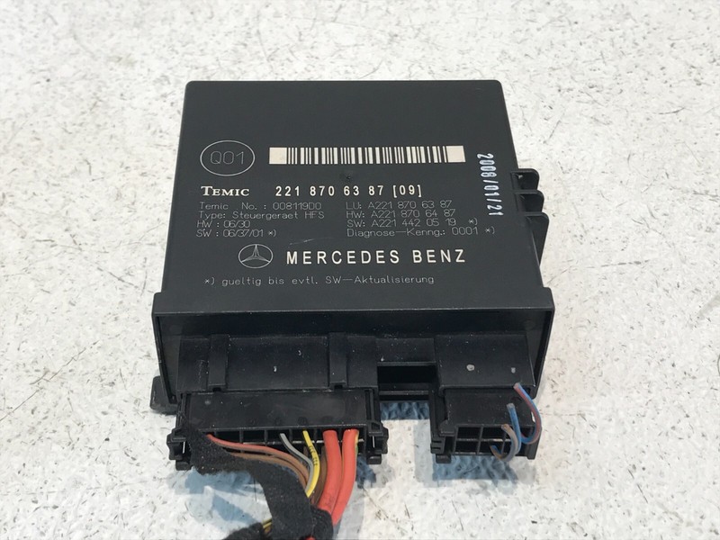 07-09 Mercedes W221 S550 CL550 Trunk Remote Release Open Close Module Unit