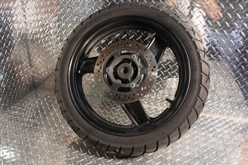 2006 KAWASAKI EX 500 D REAR WHEEL RIM BRAKE ROTOR DISC KENDA TIRE EX500 06