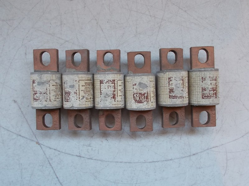 Tron KAA200 200A Buss Rectifier Fuses, Lot of 6 *FREE SHIPPING*