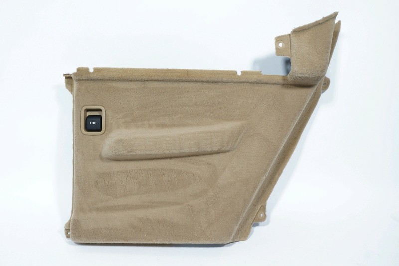 07-10 BMW X5 REAR RIGHT PASS SIDE TRUNK COVER PANEL CARPET BEIGE LIKE NEW OEM