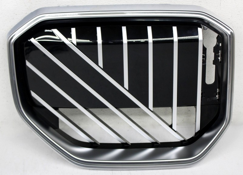 OEM Right Passenger Side LED Illuminated Upper Grille For BMW X3 30e, 30x Silver