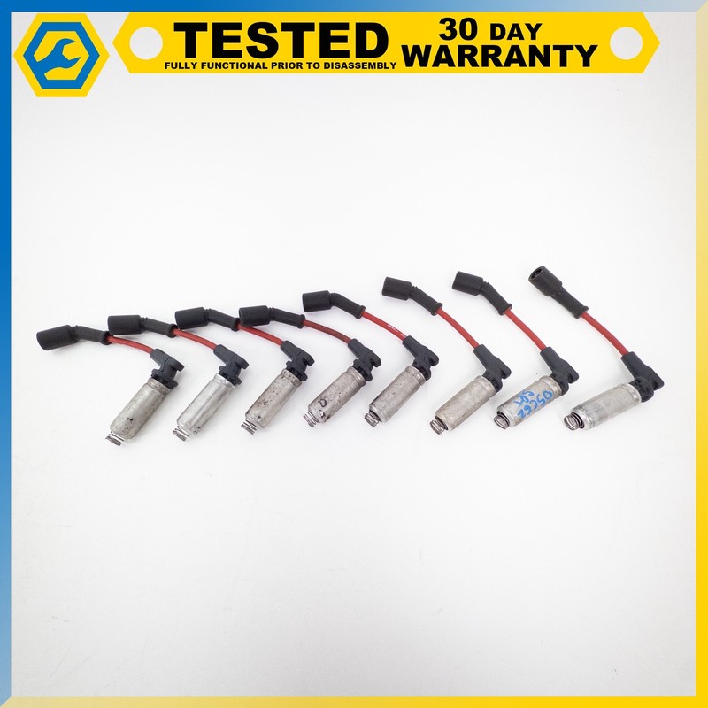 05-13 CHEVROLET CORVETTE C6 IGNITION COIL SPARK PLUG WIRES SET OF 8 OEM