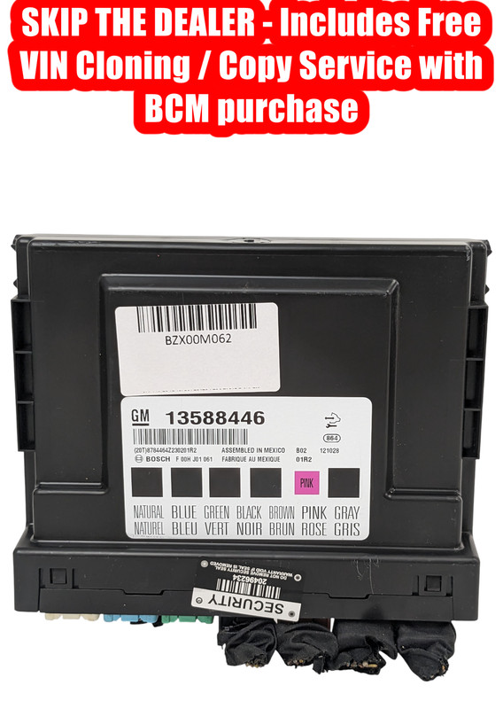 VIN PROGRAMMED PLUG & PLAY BODY CONTROL MODULE CHEVY CRUZE 2013-2017 13588446