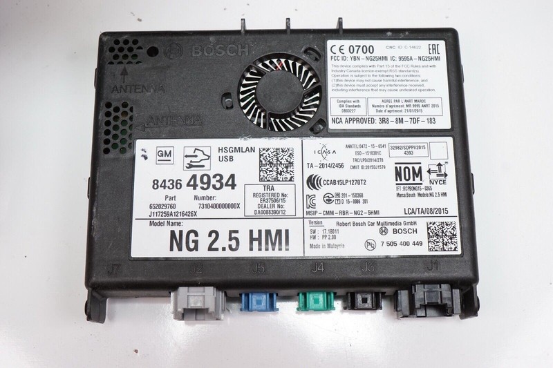 CHEVROLET GMC HMI human Machine Interface 2.5 OEM 2017 2018