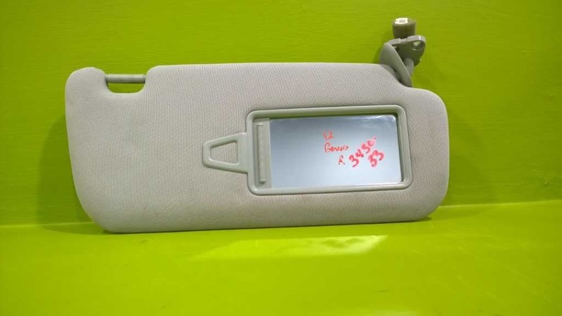 09 10 11 12 13 14 GENESIS PASSENGER RIGHT SUN VISOR OEM 3430-33