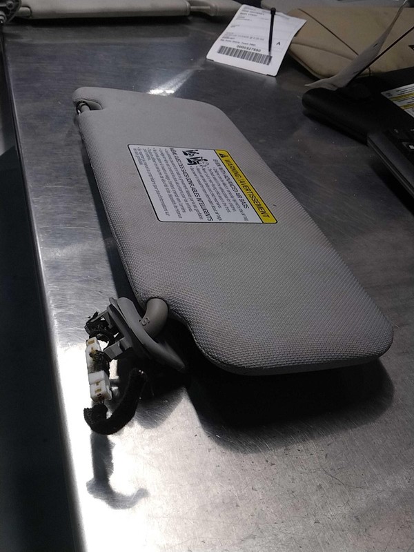 2017 Hyundai Sonata Black Used Sun Visor OEM 155155 4DR SED 88K Miles