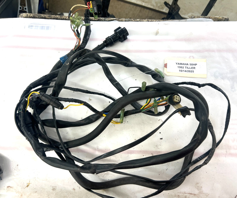 1992 YAMAHA 50HP ENGINE WIRE HARNESS ASSEMBLY TILLER 6H4-82590-22-00 FRESHWATER!