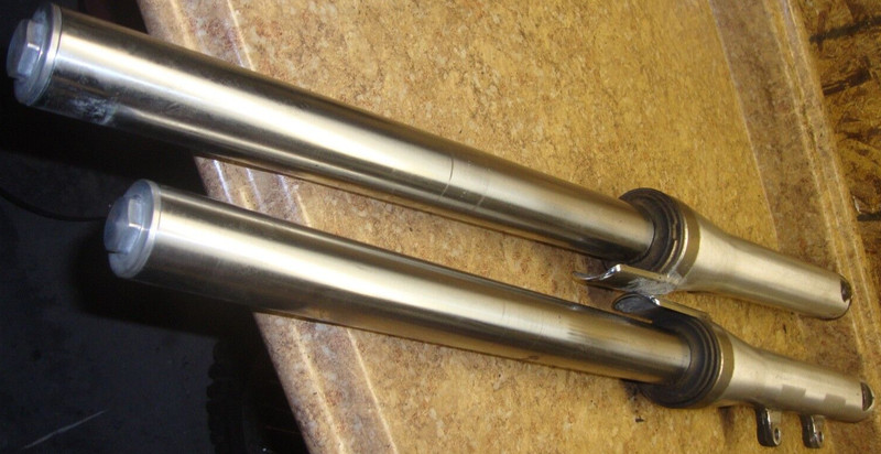 2002 Yamaha XVS650 XVS 650 V Star Front Fork Tubes Suspension Forks Tube 02
