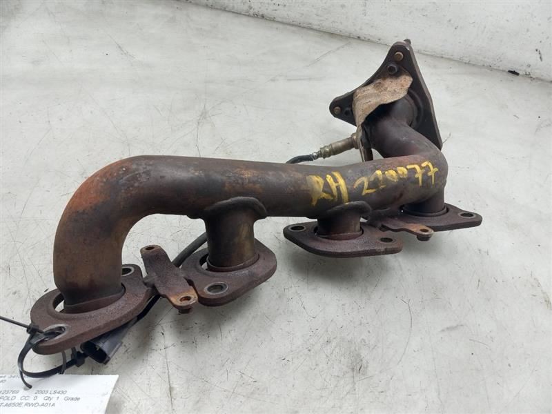 01 02 03 04 05 06 LEXUS LS430 PASSENGER RIGHT EXHAUST MANIFOLD