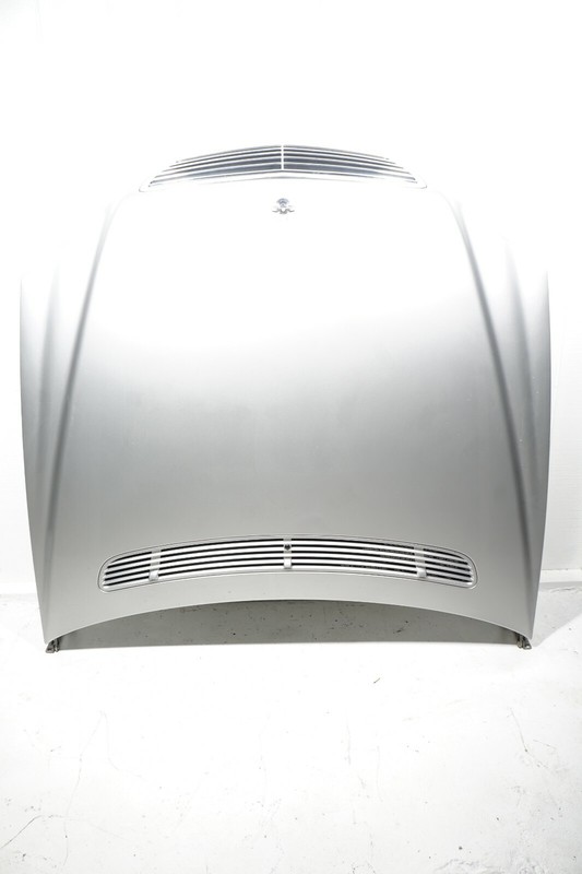 03-06 MERCEDES-BENZ S430 S500 W220 HOOD BONNET COMPLETE SILVER C744 OEM