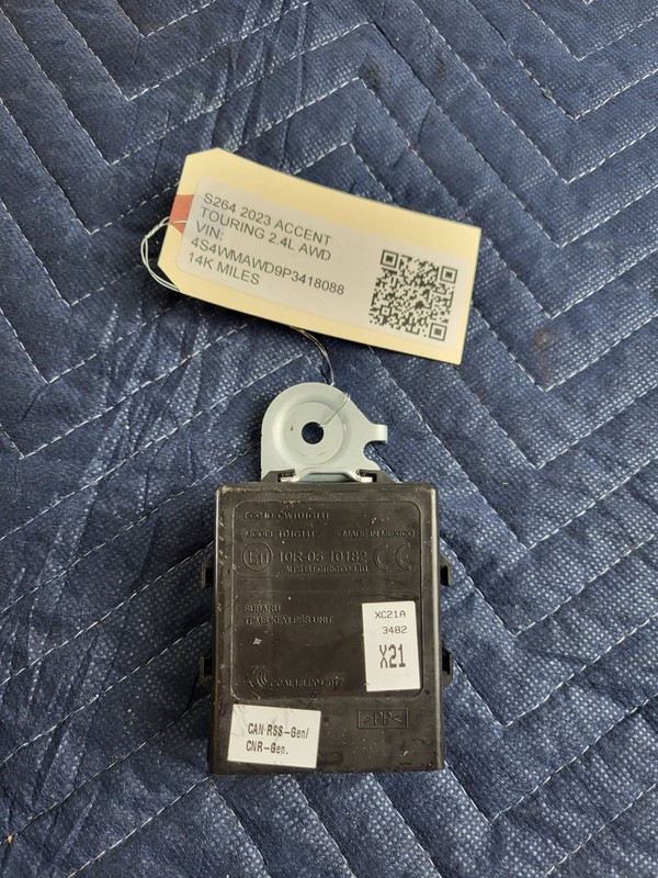 Used Oem Subaru Anti-Theft Keyless Entry Control Module Unit 2023 Ascent 2.4L
