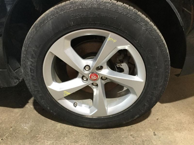 2017-2023 Jaguar F-Pace 19X8.5 5-Spoke Wheel Silver Small Chip And Scuff