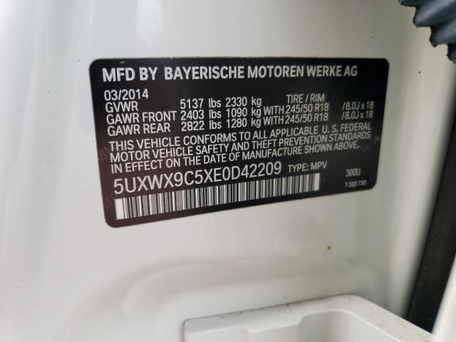 2014 BMW X3 Infotainment Display OEM White 8.8 Used 113K Miles #65509294300