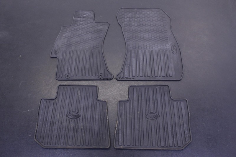 SUBARU IMPREZA 2.0L 2015 ALL WEATHER RUBBER FLOOR MAT SET OF 4 J501SVA200 SW OEM