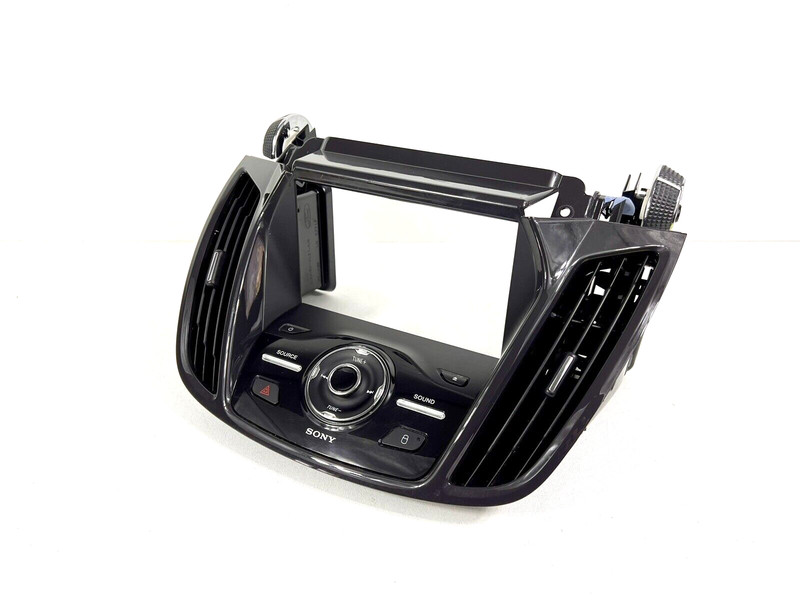 2013-2016 Ford Escape Radio Face Control Sony System Trim Bezel Black Vents OEM