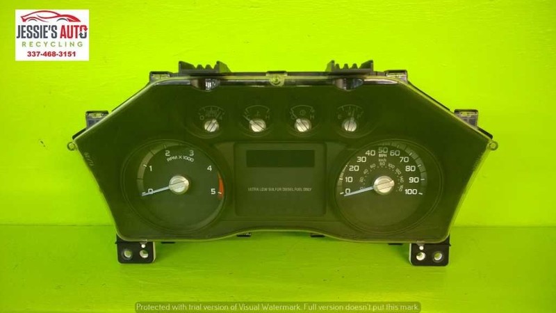 11 FORD F250 SUPER DUTY DIESEL 6.7L AT SPEEDOMETER CLUSTER OEM 2144-1