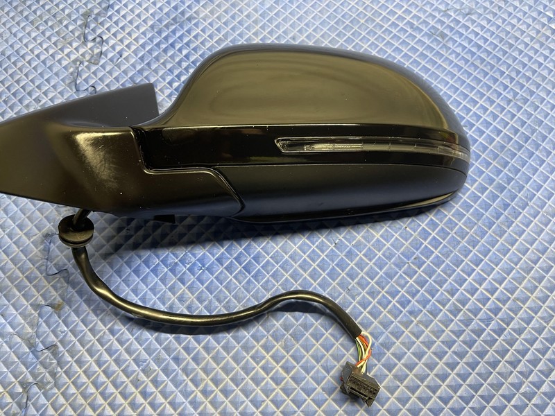 2009-2014 Audi A5 Driver Left Side Mirror Black Tested Oem 09-14