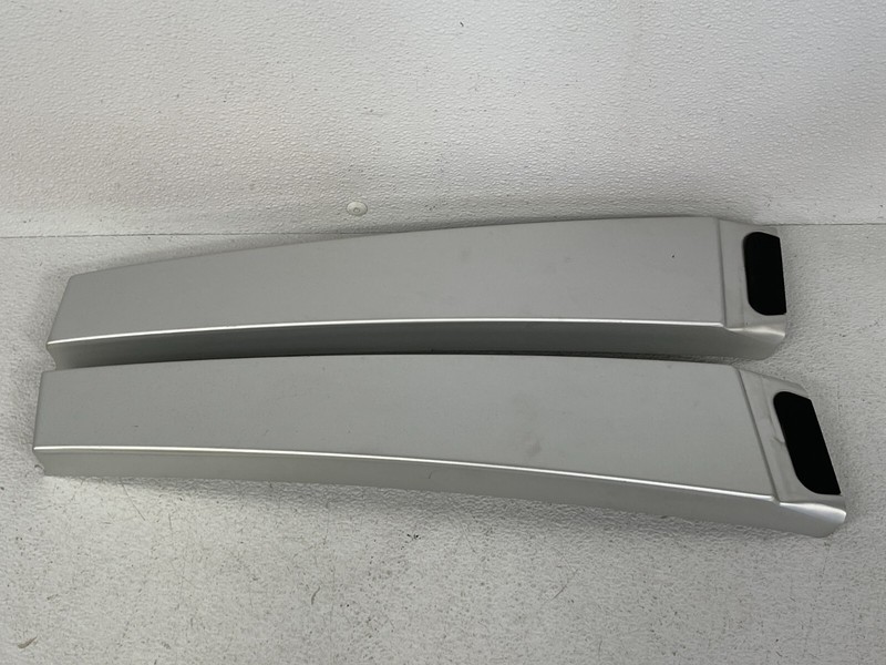 ⭐03-06 PORSCHE CAYENNE TURBO LEFT & RIGHT B PILLAR TRIM PANEL COVER GRAY LOT2352