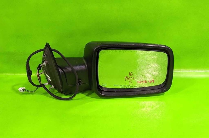 14-20 RAM 1500 PASSENGER RIGHT SIDE VIEW MIRROR BRILLANT BLACKOEM 4246-69