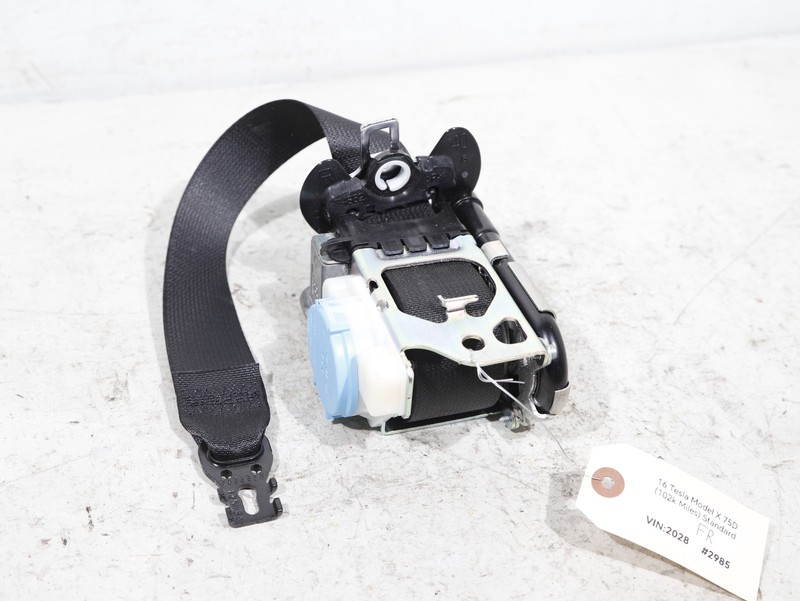 16-20 Tesla Model X Front Right 1st Row Retractor Tan 2516336-AA OEM 102K