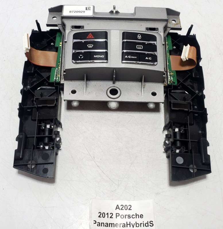✅ 10-13 OEM Porsche Panamera 970 Front AC Heater Climate Control Switch Panel