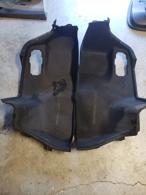2017 Hyundai Elantra Rear Left And Right Quarter Trunk Trim Panel Liner