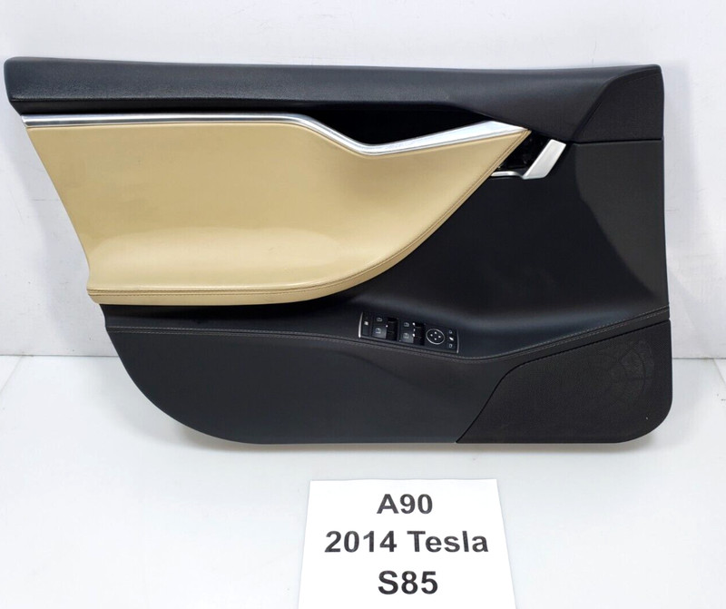✅ 12-20 OEM Tesla Model S Front Left Driver Side Interior Door Card Trim Panel