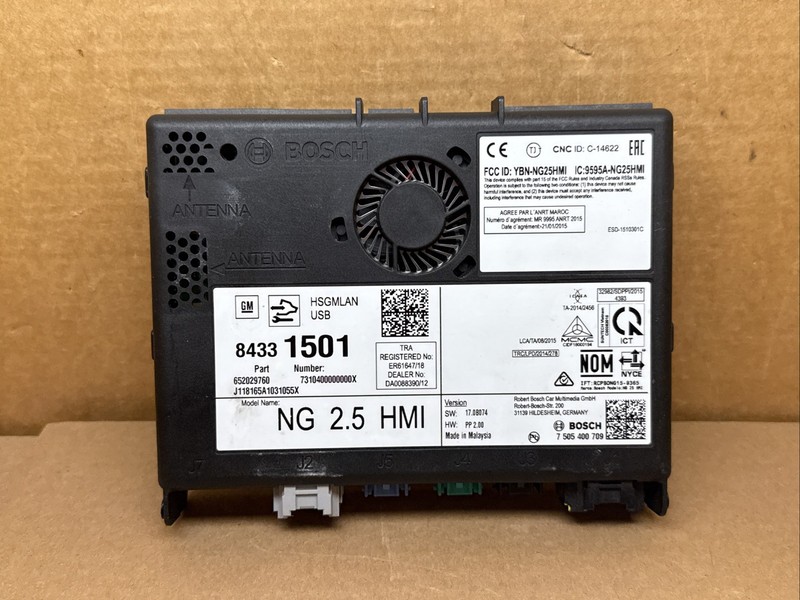 GM HMI Human Machine Interface Control Module 84331501