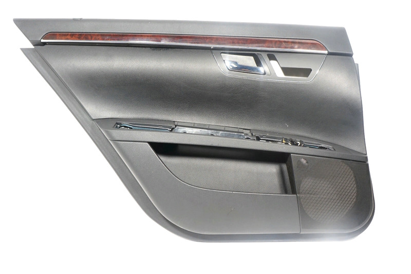 07 08 09 MERCEDES-BENZ S550 W221 REAR LEFT DRIVER SIDE DOOR PANEL TRIM BLACK OEM