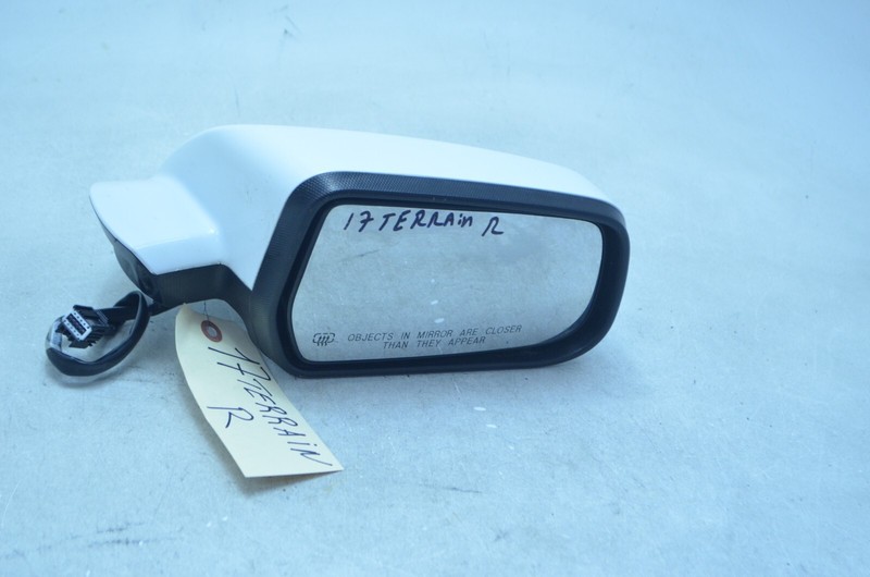 15-17 GMC TERRAIN FRONT RIGHT PASSENGER DOOR SIDE VIEW MIRROR WHITE OEM