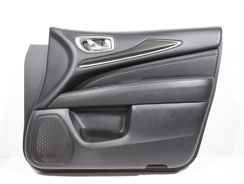 16-20 Infiniti QX60 Luxe Front RIGHT Passenger Side Door Trim Panel Black OEM