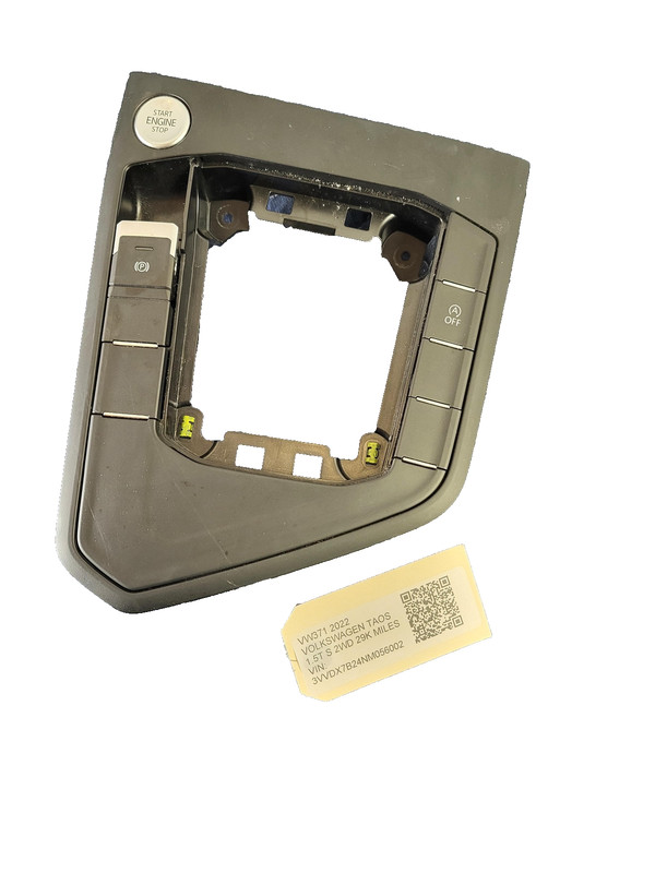 Used Oem Volkswagen Console Shifter Indicator Trim Bezel for 2022-2024 Taos