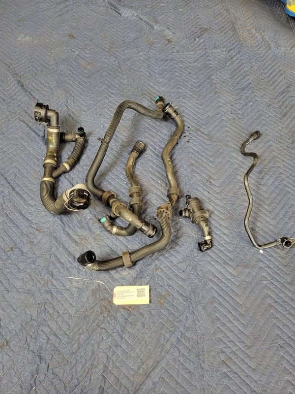 Used Oem Range Rover Radiator Coolant Water Hose Pipe SET 2018-2019 Evoque