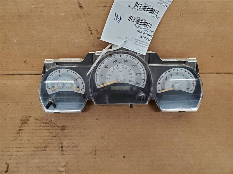 Speedometer Cluster Thru 3/07 Fits 06-07 SCION TC 275361