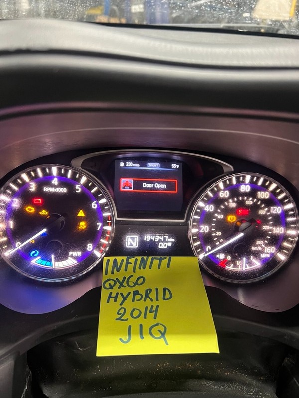 2014 INFINITI QX60 2.5L HYBRID INSTRUMENT CLUSTER GAUGE SPEEDOMETER 24810-3JV0B