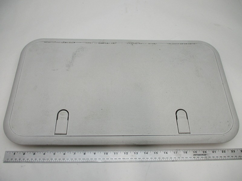 T-H Marine HDSS-1324-7 Designer Series Non-Locking Hatch Light Gray 13" X 24"