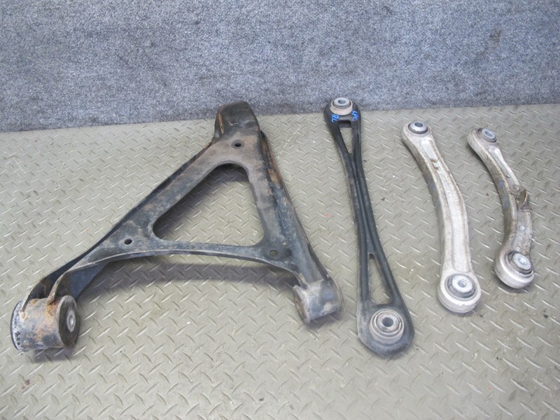 2003-2010 PORSCHE CAYENNE 957 REAR LEFT UPPER & LOWER CONTROL ARM SET OF 4