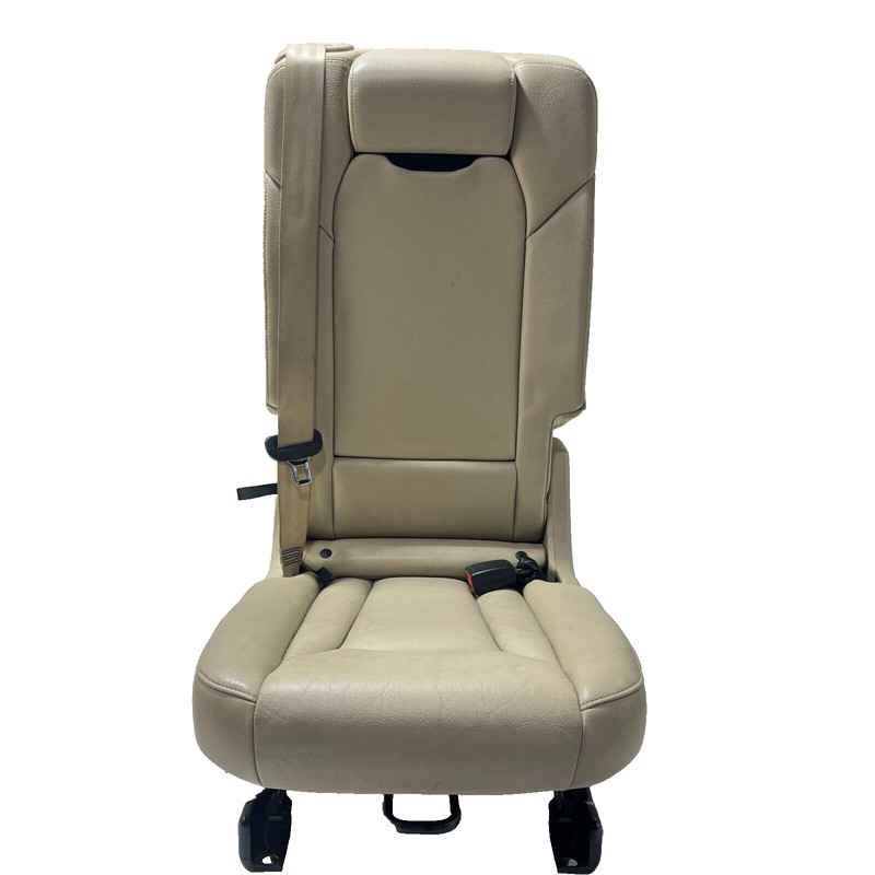 2017-2019 AUDI Q7 PREMIUM REAR 2ND ROW CENTER MIDDLE SEAT COMPLETE OEM BEIGE