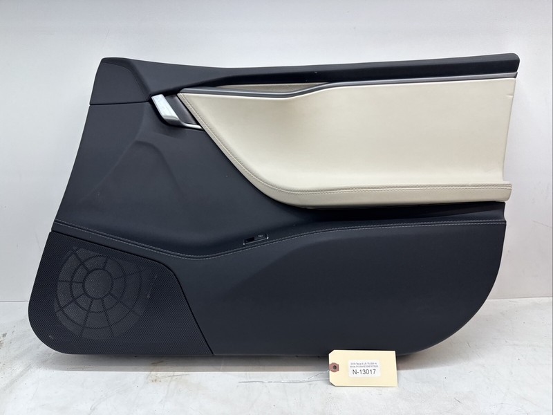 16-20 Tesla Model X Front Right Passenger Side Door Panel Trim Cream 13017 C1