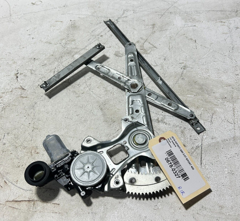 2018 INFINITI QX50 DOOR WINDOW REGULATOR W/ MOTOR REAR RIGHT PASSENGER SIDE OEM