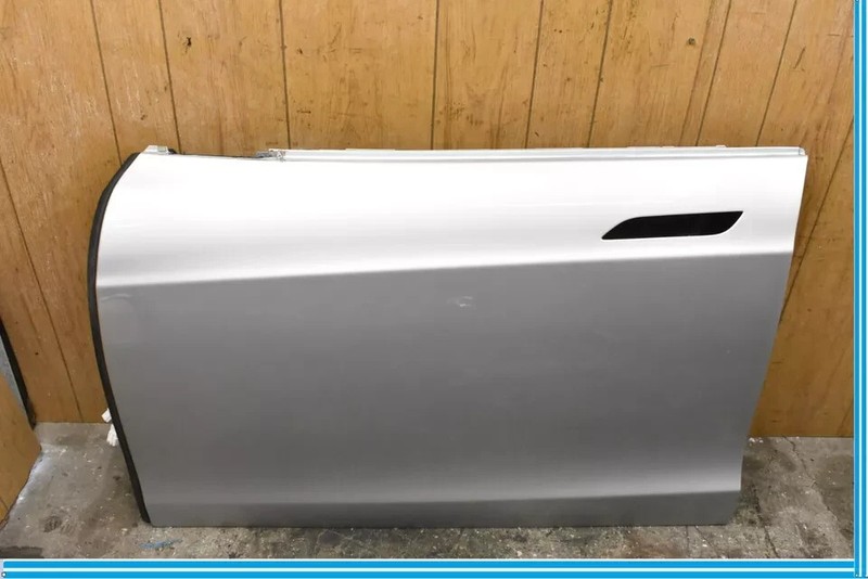 2012-2015 Tesla Model S Front Left Driver Side Door Shell Panel Silver OEM