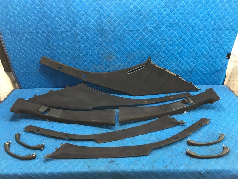 96-98 MERCEDES BENZ E320 E300 E430 INTERIOR A PILLAR TRIM PANEL SET GRAB HANDLE