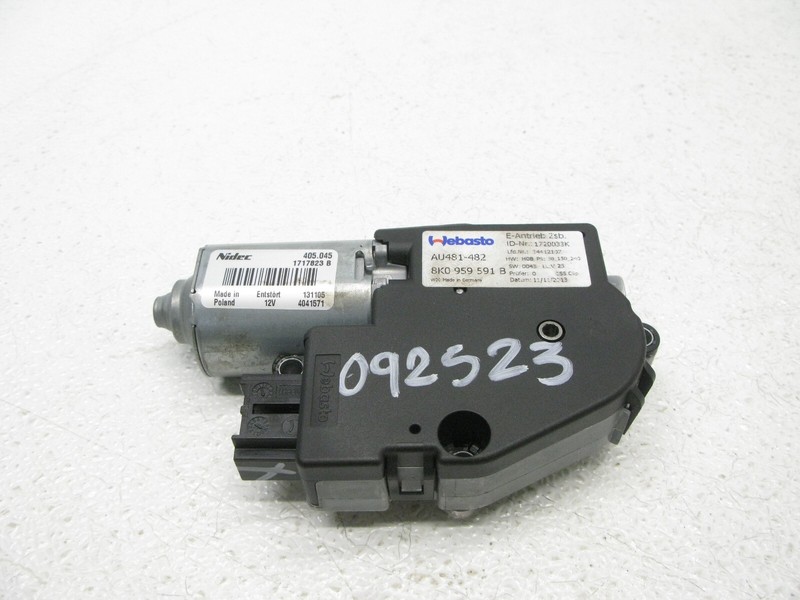 09-16 AUDI B8 A4 QUATTRO SEDAN SUN MOON ROOF CONTROL MOTOR SUNROOF OEM 092523