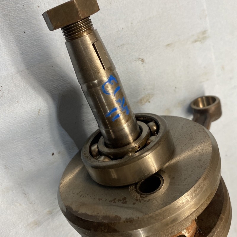 1970’s - 1980’s Elan Vintage Snowmobile 250 Single Cylinder Motor Crank Good #11