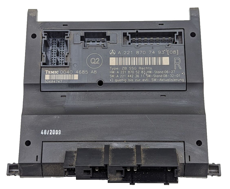 07-13 Mercedes W221 S550 S400 Right Side Under Seat Control Unit OEM