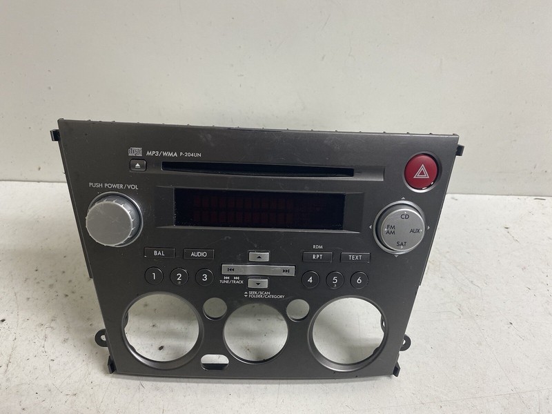 2007-2008 Subaru Legacy AMFM Radio Stereo 2 DIN Disc CD Player 86201AG69B