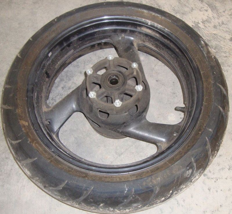 2007 Yamaha YZF600R YZF 600 600R YZF600 Rear Rim Tire Wheel 190/50-17 17" Back