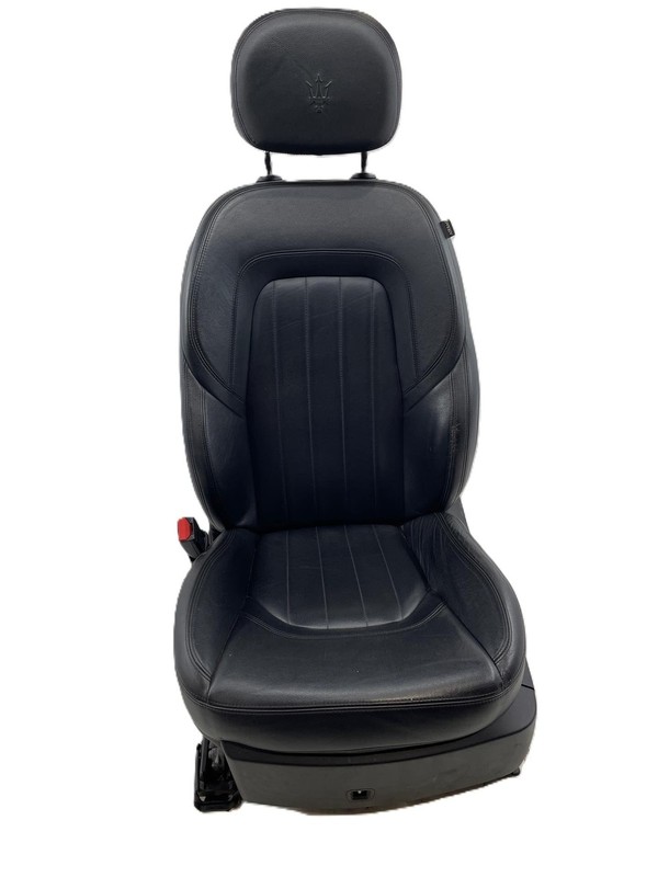 2014 Maserati Quattroporte S LH Driver Front Seat Assembly Black Leather OEM